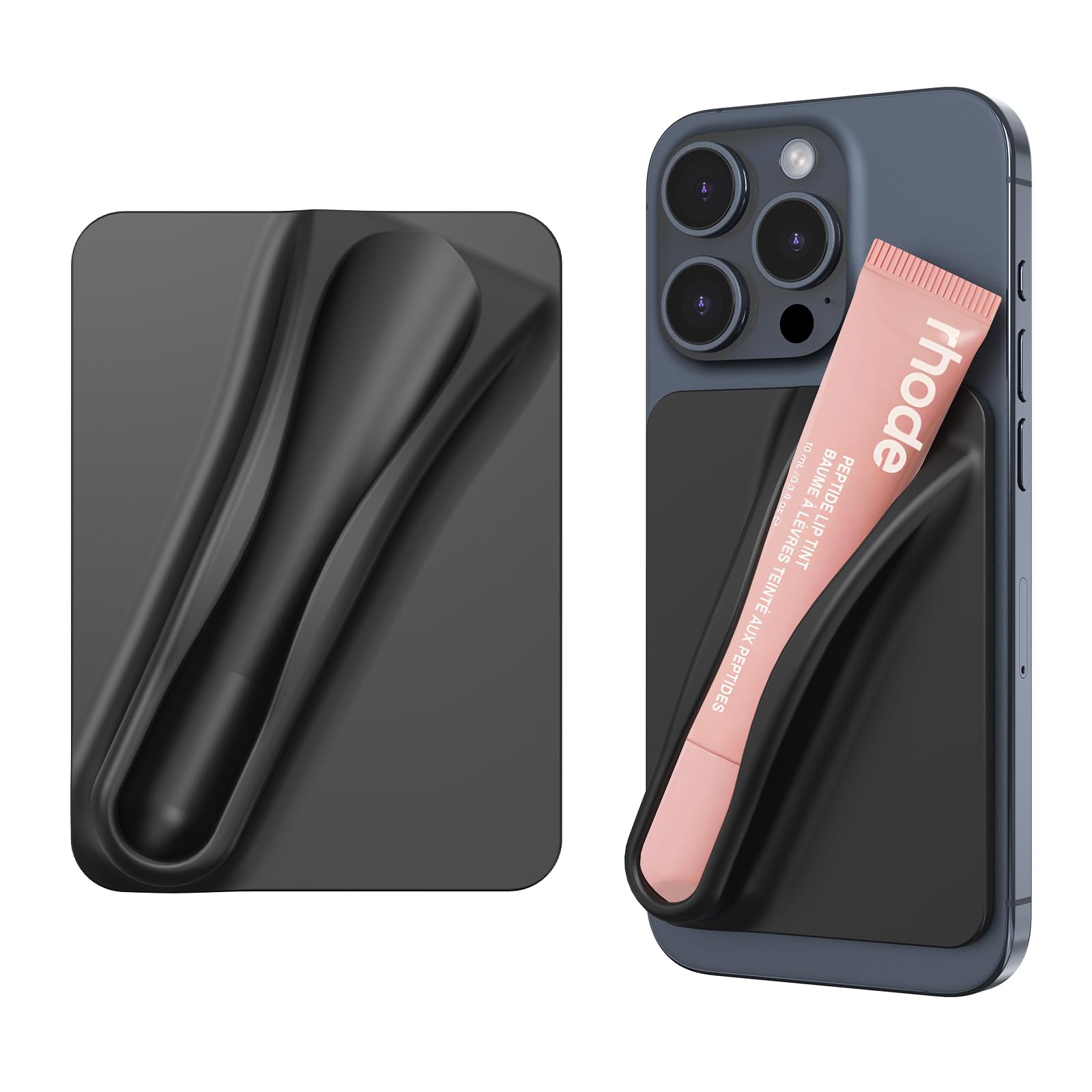 DOB SECHS Mobile Phone Case with Lip Gloss Holder, Silicone Lip